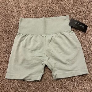 Astoria Women's High-Waisted Light Green Shorts